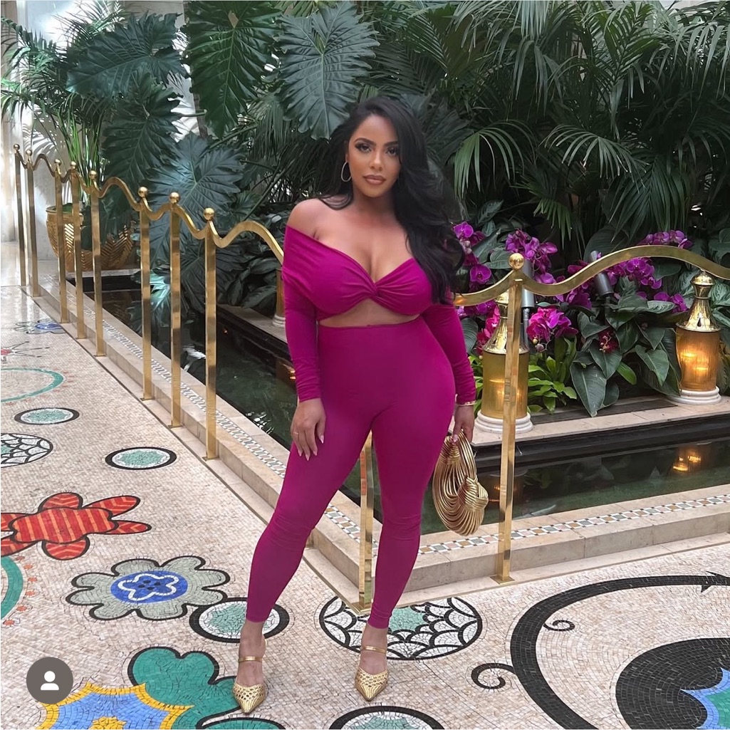 Vibrant Pink Off-Shoulder Two-Piece Set